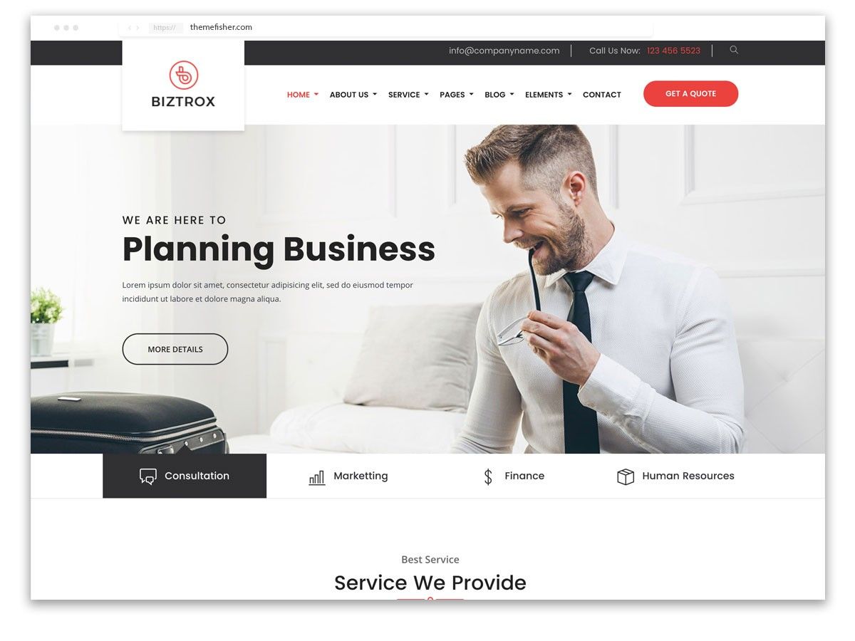 norvas_biztrox website development